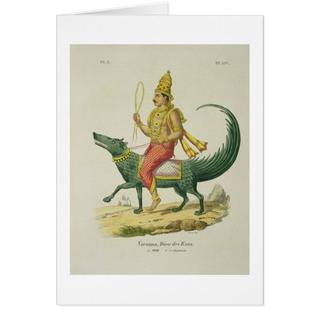 Varuna, Dieu des océans, gravé par Charles Eti (Devant)