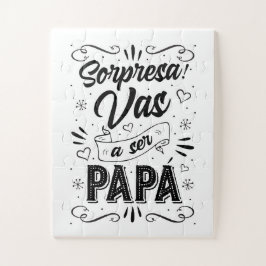 Vas a ser Papa Anuncio de Embarazo Artístico Legpuzzel