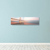 Vasco da Gama Bridge Panorama Canvas Art Afdruk (Insitu (Houten vloer))