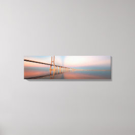 Vasco da Gama Bridge Panorama Canvas Art Afdruk