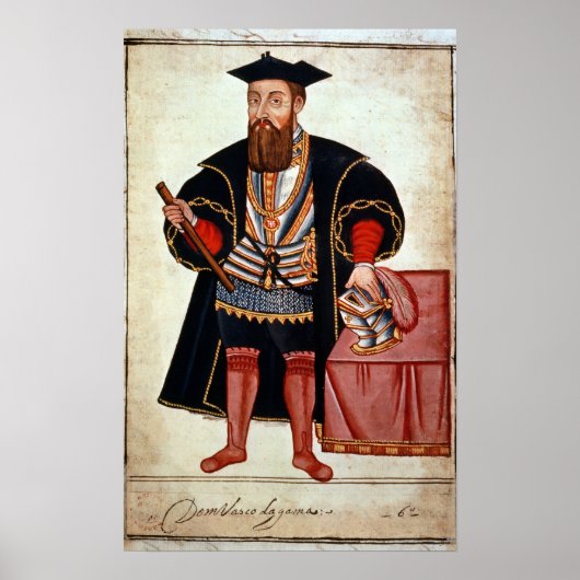 Vasco da Gama , illustratie Poster (Voorkant)