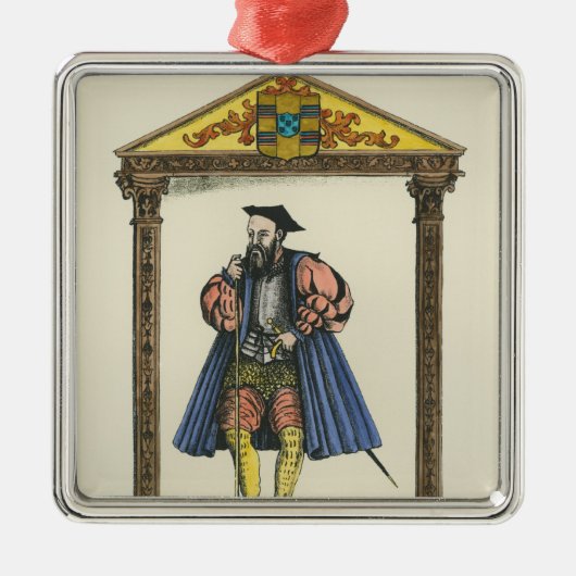 Vasco da Gama Metalen Ornament (Voorkant)