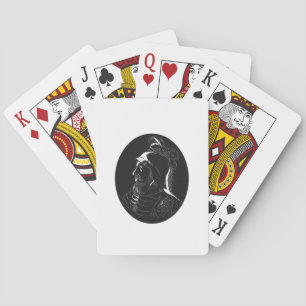 Vasco Nunez de Balboa Conquistador Woodcut Pokerkaarten