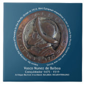 Vasco Nunez de Balboa Tegeltje (Voorkant)