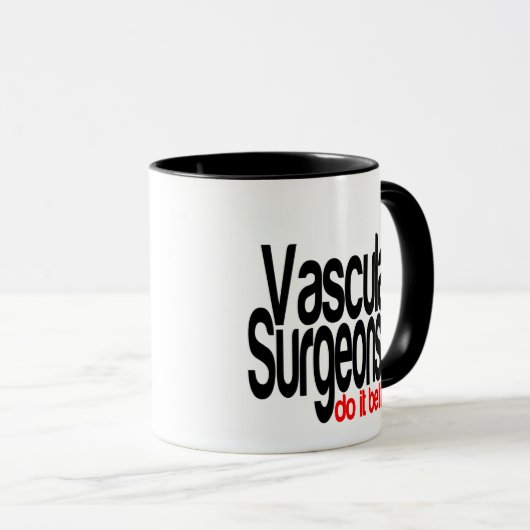 Vasculaire chirurgen doen het beter mok (Voorkant rechts)