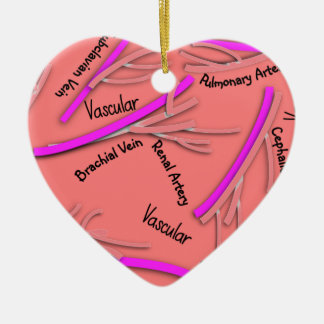 Vasculaire veinen en slagaders #58 keramisch ornament