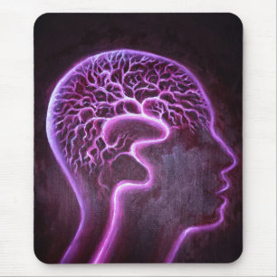 Vascularisatie van het menselijk brein muismat