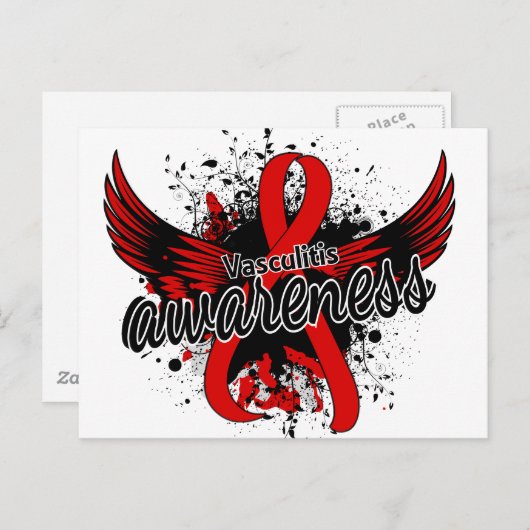 Vasculitis Bewustmaking 16 Briefkaart (Voorkant / Achterkant)