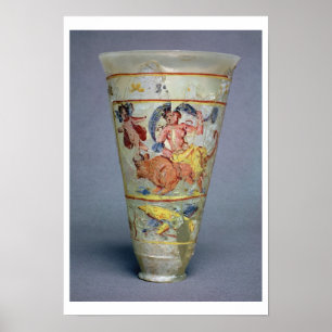 Vase à la décoration peinte représentant Europa et
