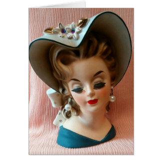 Vase à tête de beauté Southern Belle Mid Century C