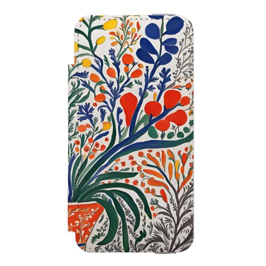 Vase and Wild Flowers Incipio iPhone Portemonnee Hoesje (Voorkant Agenda)