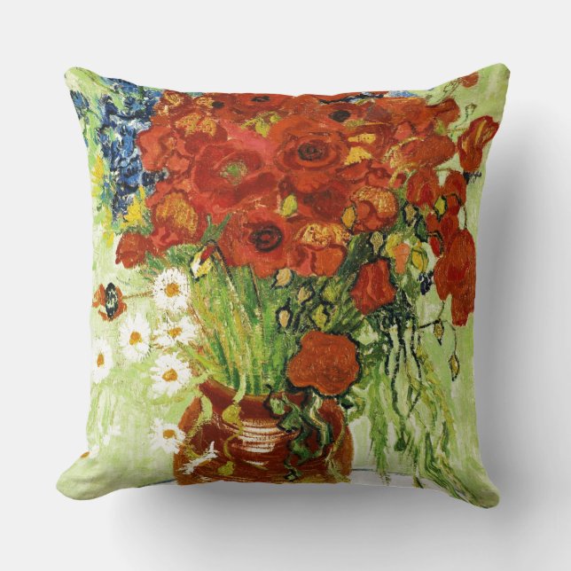 Vase avec Cornflowers et Coussin de Poppies (Recto)