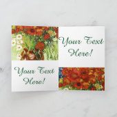 Vase avec Cornflowers et Poppies Carte de voeux (Intérieur)