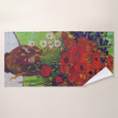 Vase avec Cornflowers et Poppies, Van Gogh (Serviette de bain)