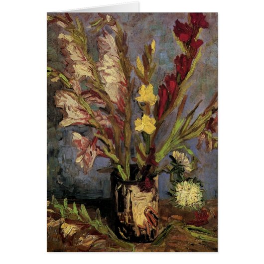 Vase avec Glaïeuls par Vincent van Gogh (Devant)