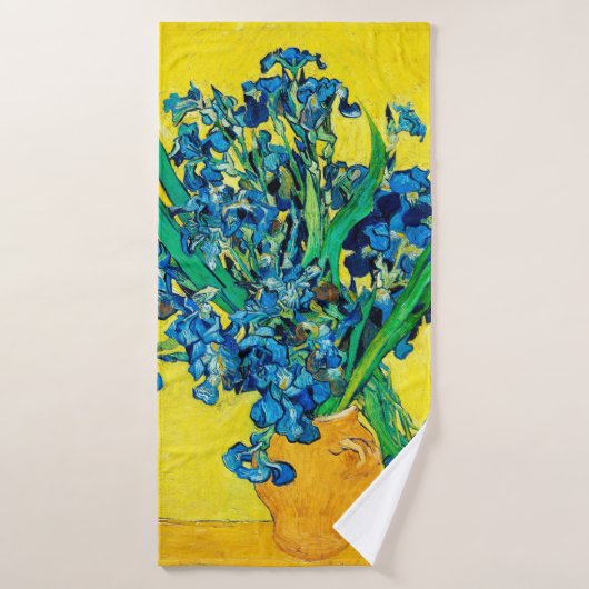 Vase avec Irises, Van Gogh (Serviette de bain)