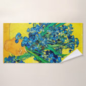 Vase avec Irises, Van Gogh (Serviette de bain)