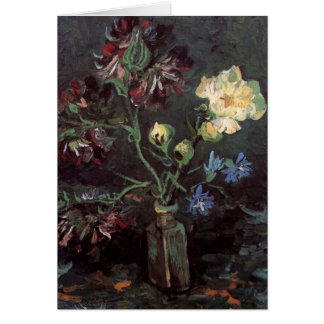 Vase avec le Myosotis et les pivoines - Vincent