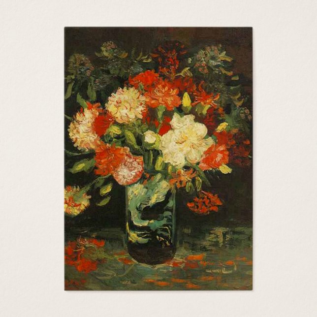Vase avec oeillets, van Gogh (Devant)