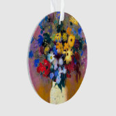 Vase blanc avec fleurs Odilon Redon (devant)