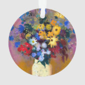 Vase blanc avec fleurs Odilon Redon (dos)
