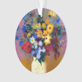 Vase blanc avec fleurs Odilon Redon (devant)