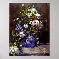 Vase bleu de Renoir, Poster