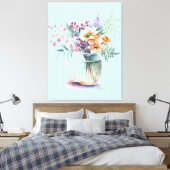 vase de fleur toile étirée Imprimer (Insitu(Chambre))
