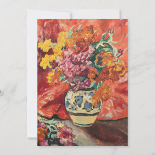 Vase de Fleurs à la Draperie Rouge Louis Valtat