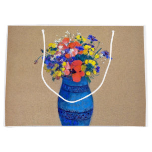 Vase de fleurs, grand sac cadeau Redon