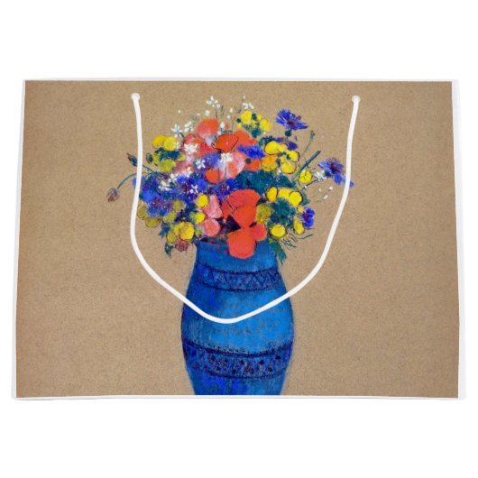 Vase de fleurs, grand sac cadeau Redon (Devant)