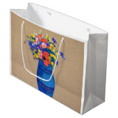 Vase de fleurs, grand sac cadeau Redon (Devant Angle)