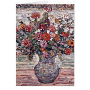 Vase de fleurs, Zinnias de Maurice Prendergast