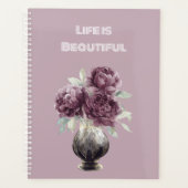 Vase de jolies fleurs violettes (Devant)