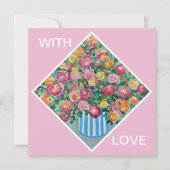 Vase de la carte rose (Devant)