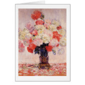 Vase de Peonies Claude Monet Carte de note (Devant)