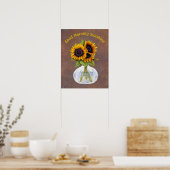 Vase de tournesol Good Morning Sunshine Poster (Cuisine)