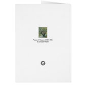 Vase des fleurs de Claude Monet (Dos)