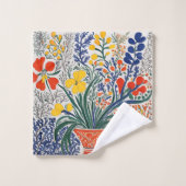 Vase et fleurs sauvages (Gant de toilette)