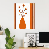 Vase et rayures - Poster (Bureau à domicile)