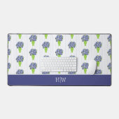 Vase Floral Coastal Hydrangea Bleue Monogramme  (Clavier et souris)