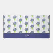 Vase Floral Coastal Hydrangea Bleue Monogramme  (Recto)