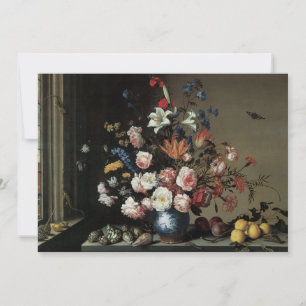 Vase Flowers by a Window, Balthasar van der Ast