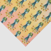 Vase Full of Beautiful Daffodils Tissuepapier (Detail)