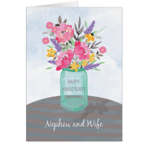 Vase Jar pour l'anniversaire de Nephew et sa femme