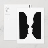 Vase Man optische verlichting Briefkaart (Voorkant / Achterkant)