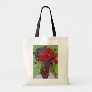 Vase met Cornbloemen en papavers, Van Gogh Tote Bag