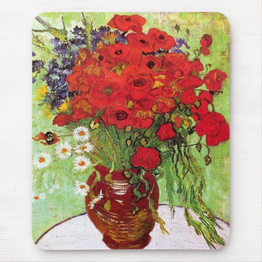 Vase met Daisies en Poppies, Van Gogh Muismat (Voorkant)