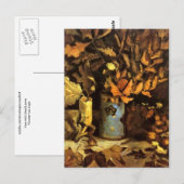 Vase met dode bladeren Van Gogh Fine Art Briefkaart (Voorkant / Achterkant)