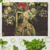 Vase met Gladioli, anjers van Vincent van Gogh Theedoek (Gevouwen)